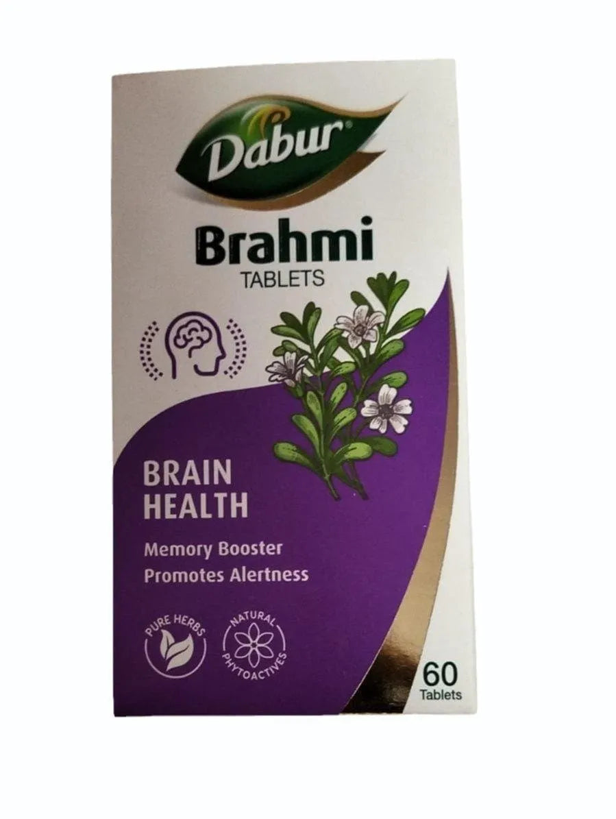 Dabur Pure Herb Brahmi Tablets 60 Tabs