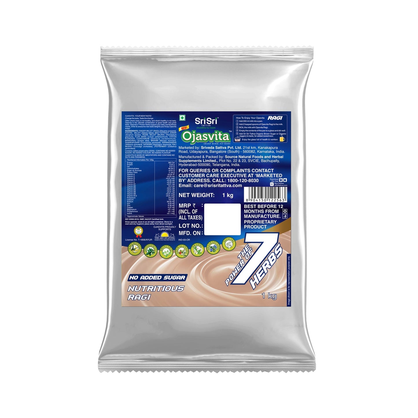 Ojasvita Ragi Foil Pack