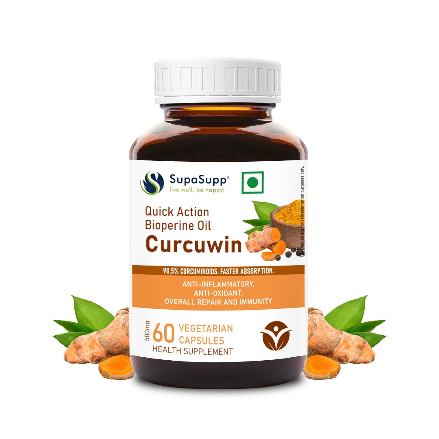 Curcuwin Quick Action Bioperine oil Capsules