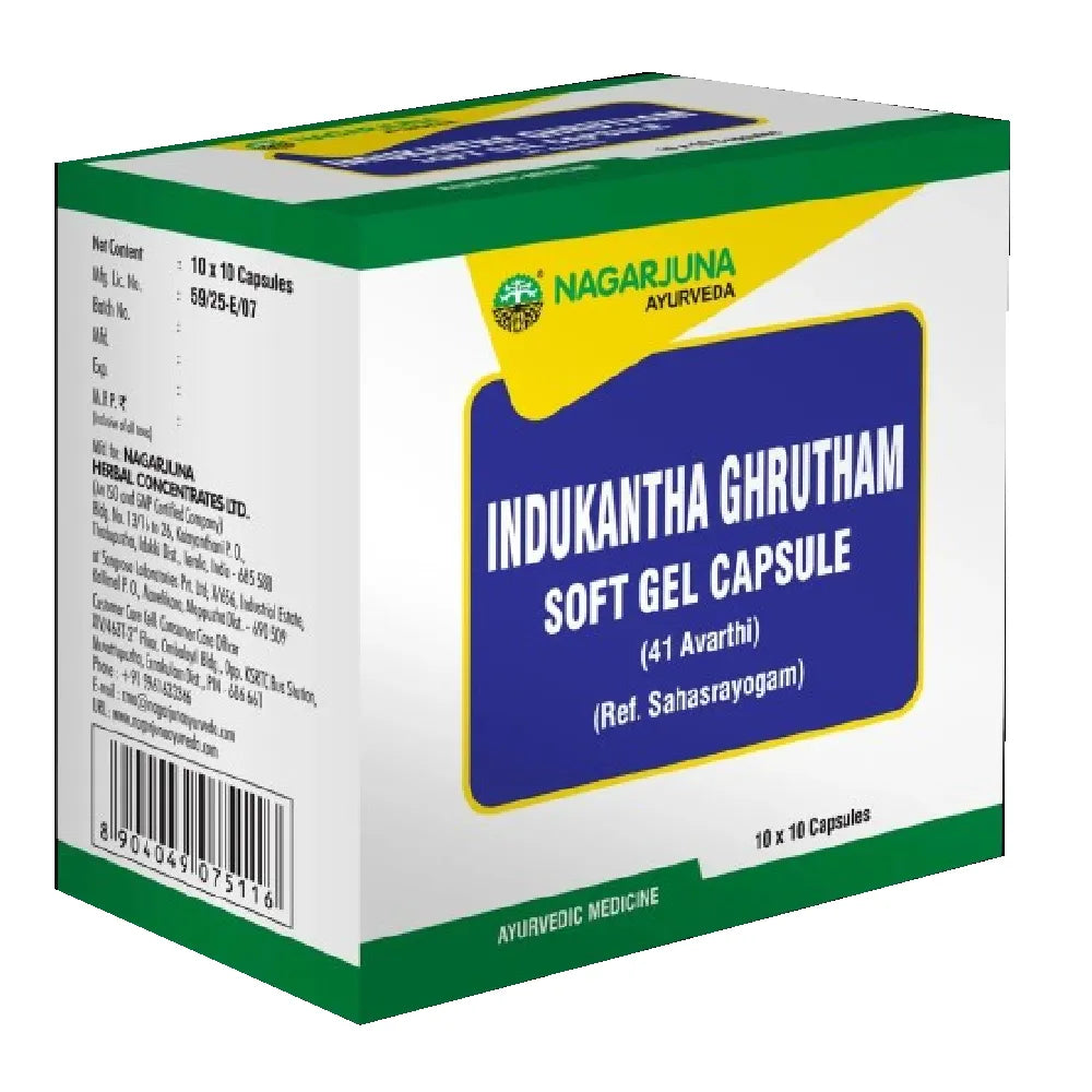 Indukantha Ghrutham 41 Avarthy Soft Gel Capsule